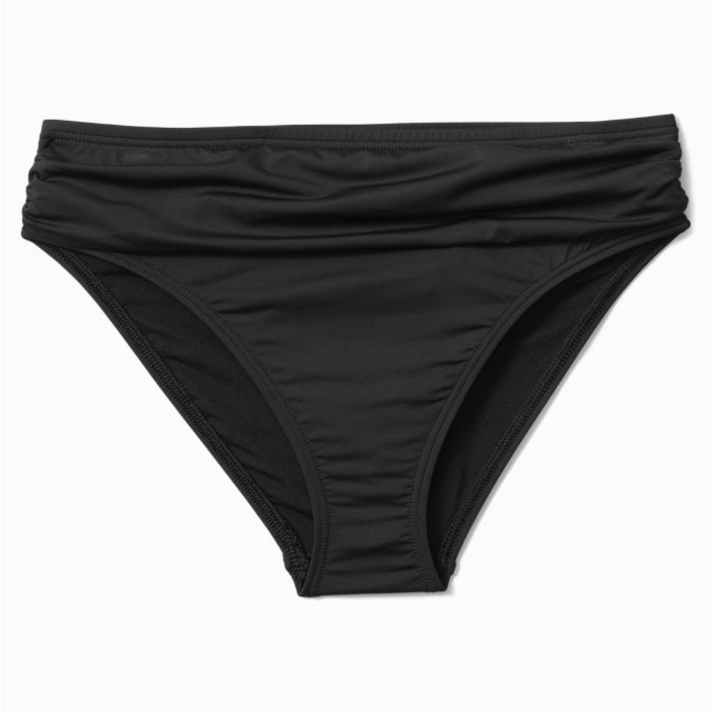 Tommy Bahama Women’s Pearl High-Waist Hipster Bikini Bottoms Black L